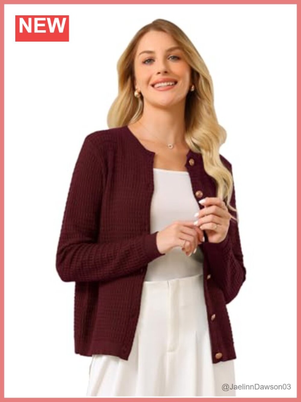 Lightweight Knit Cardigan Long Sleeve Button Down Casual Sweater Jacket
